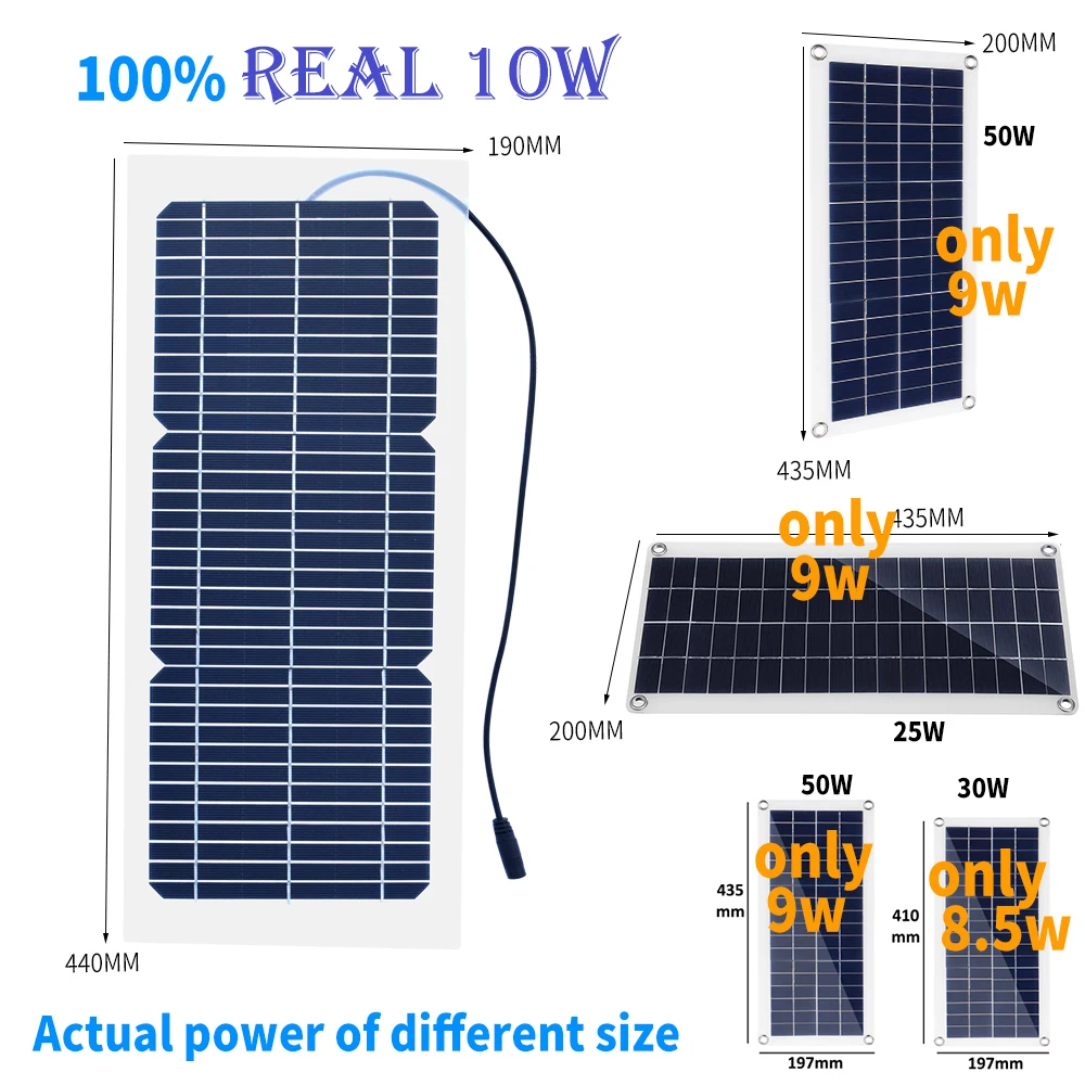 Conector ao ar Boguang Painel Solar Kit Transparente Semi-flexível Monocristalino Célula Módulo Faça Você Mesmo Livre dc 12v Carregador 18v 10w - Image 2