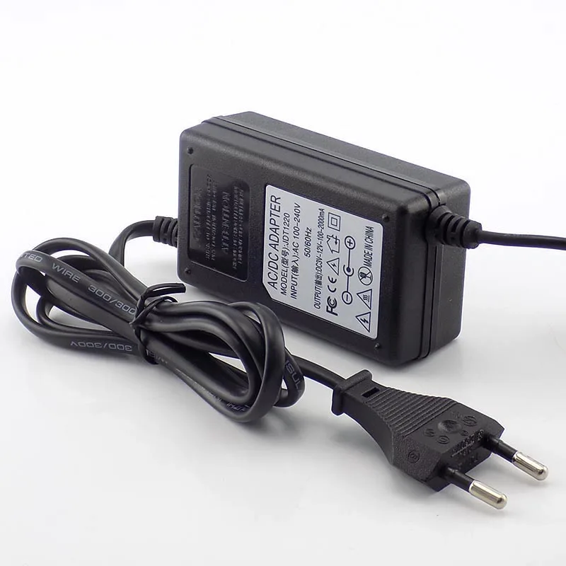 AC 100-220 В к DC Регулируемый адаптер 3-12 В 2.0A CCTV Блок питания камеры питания зарядное устройство для светодиодной ленты свет 5,5*2,5 мм J17