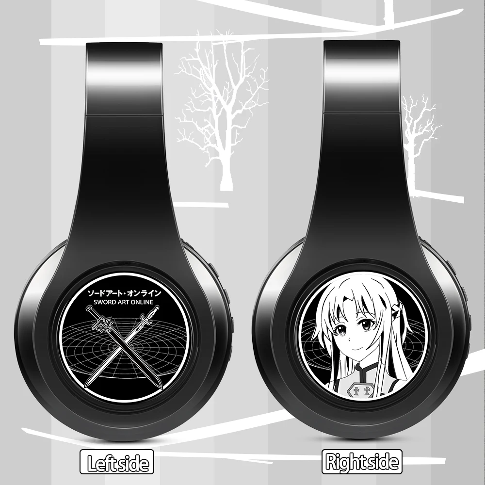 

Wireless Silent Disco Headphone Anime Sao Sword Art Online Yuuki Asuna Stereo Bluetooth Headset Sport Earphone with Mic MP3 Play