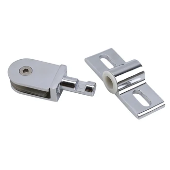 

New Zinc Alloy Bathroom Door Hinge Glass Door Shaft Aircraft Clamp Shower Room Door Accessories Rotating Shaft