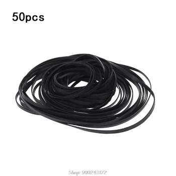 

50PCS Universal Mix Cassette Tape Machine Belts Assorted Common Flat Rubber Belt for Recorders Walkman DVD Drive O10 20 Dropship