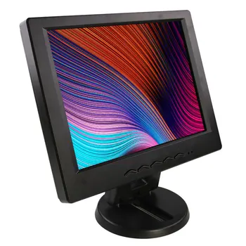 

10 Inch Plastic shell LCD Desktop Display for 12" Computer Resistance Touch Supermarket mall Cashier counter VGA HDMI DVI