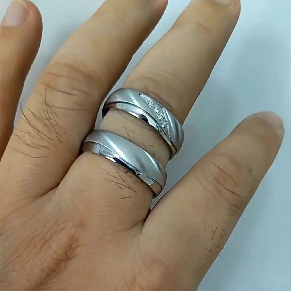 paire de bagues de mariage pour Couples, proposition de promesse