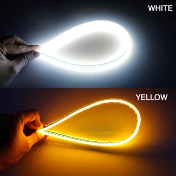 

2pcs Signal Light Strip 60CM Slim For Headlight IP68 Accessory Lamp Bulb