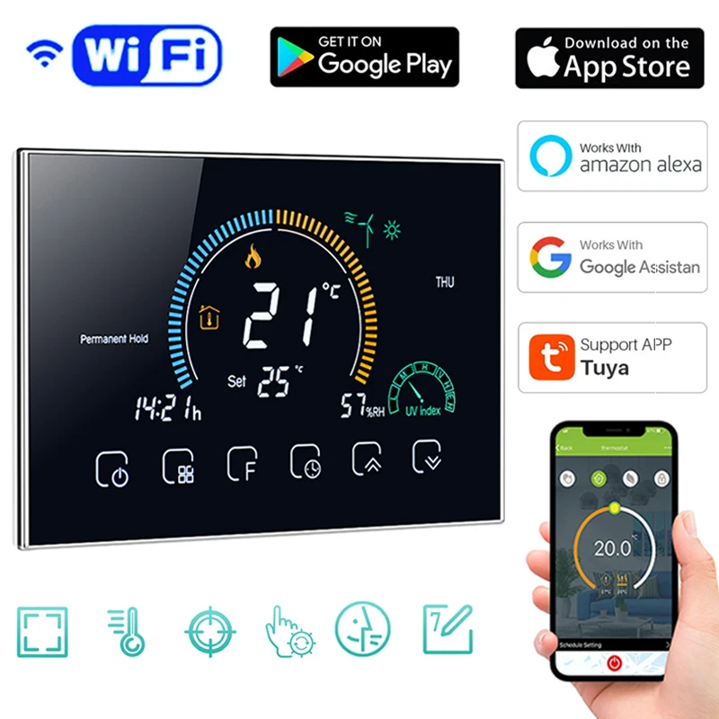 Умный термостат с Wi-Fi контроллер температуры для газового котла электрический