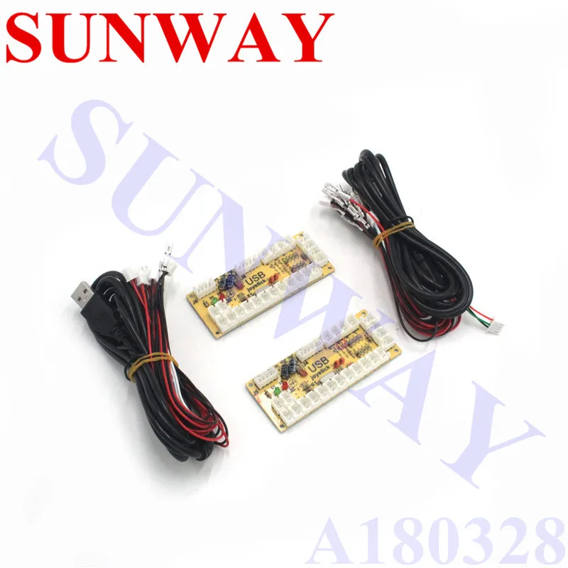 Аркадный освещенный джойстик DIY Kit с USB контроллером + 2 джойстика + 20 светодиодный кнопочный + 2 нулевого датчик с переходником для аркадной