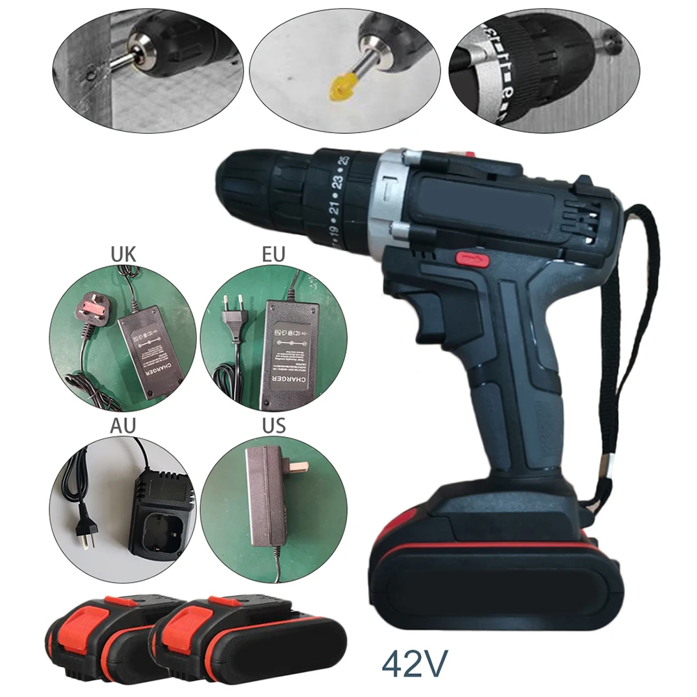 

Brushless Wireless Electric Wrench Impact Flat Turning Drill LED Lights Display Echargeable Battery Power Tools