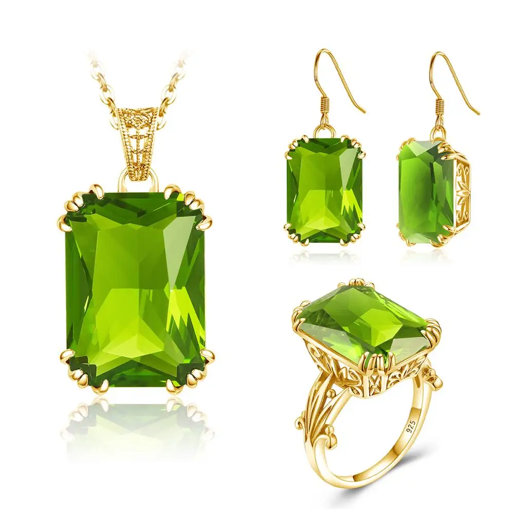 Peridot jewelry set Clearance