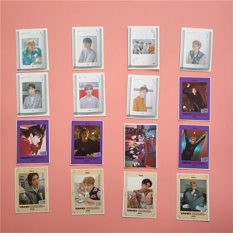 16 шт./компл. KPOP SUPER JUNIOR NUEST Н. Летающий фотоальбом карты ПВХ карты самодельные ЛОМО карта Фотокарта