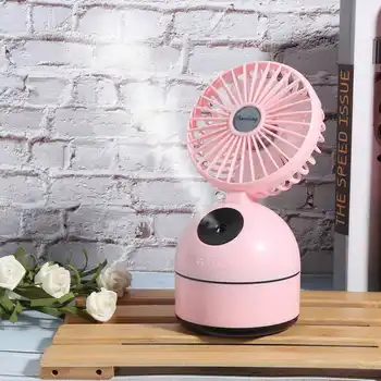 

Mini Desktop Fan Portable Electric Fan USB Rechargeable Cooling Humidifying Fan for Dormitory Office Air Cooler
