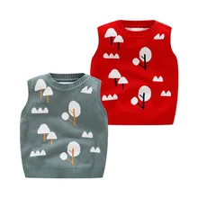 Детский свитер, жилет коллекция года, весенний детский жилет для детей возрастом от 1 года до 2 лет, Трикотажный Хлопковый жилет для малышей