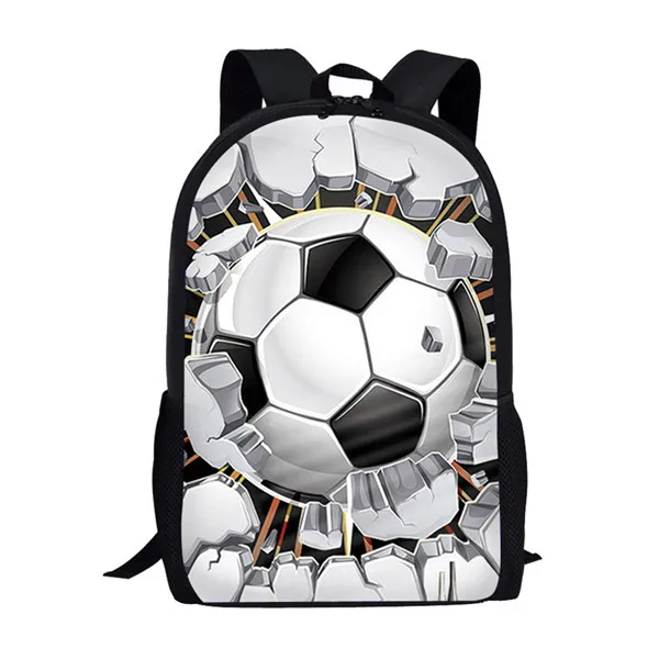 FORUDESIGNS Fire Foot Ball Футбол Баскетбол принты 3 комплекта Школьные сумки Дети мужчины рюкзак школьный рюкзак для детей для подростков студентов мальчиков - Цвет: HME1133C