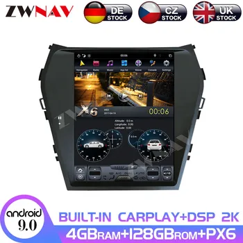 شراءأندرويد 9 4 + 128G PX6 شاشة تسلا العمودي مع DSP Carplay سيارة الوسائط المتعددة لا مشغل ديفيدي لراديو هيونداي IX45