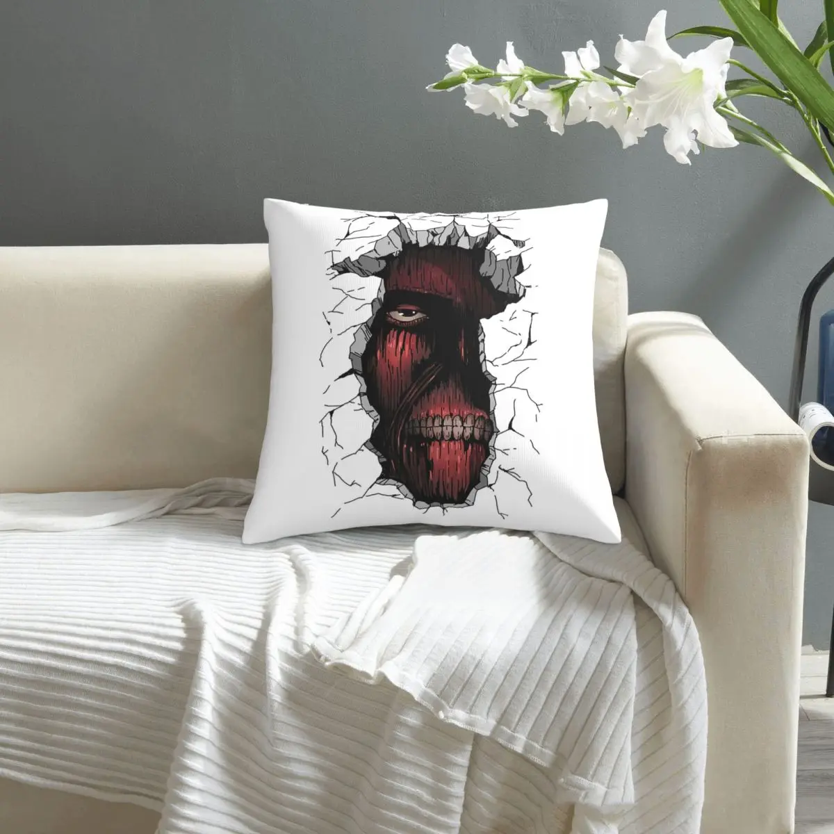 

Wall Titan . pillowcase printed cushion cover sofa waist pillow pillow cover