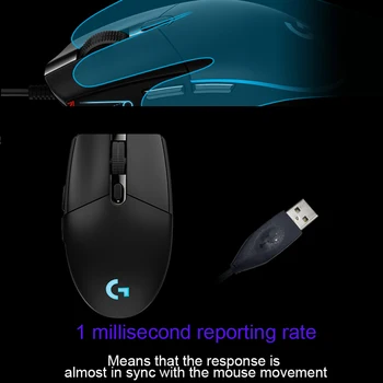 

Logitech G102/G102 Second Generation Wired Mouse for Gamer Game Mouse with 6000dpi Optical RGB lights for PC gaming mouse