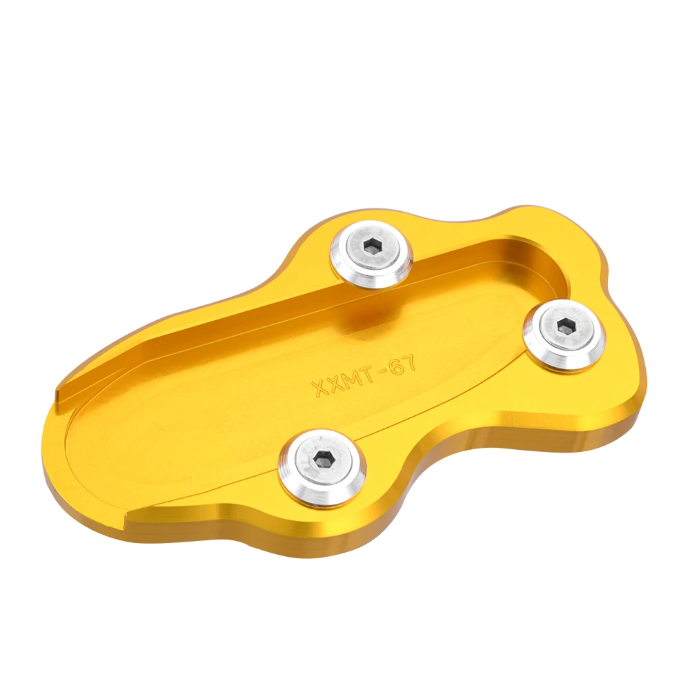 Gold Kickstand JAER VN900 CUSTOM 2007- CNC удлинитель подставки боковая подставка пластина колодки увеличить для Kawasaki VN900 классический 2006 - Цвет: Gold Kickstand