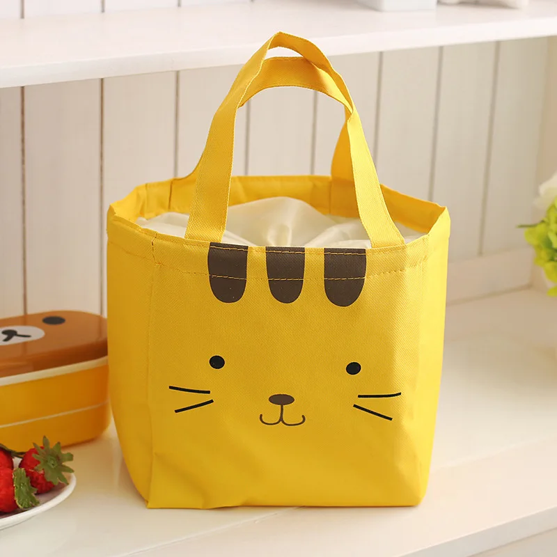 Lunch Bag TUUTH мультяшный Ланч-бокс из нержавеющей стали, двухслойный контейнер для еды, портативный для детей, для пикника, для школьных Бенто-бокс - Цвет: Lunch Bag
