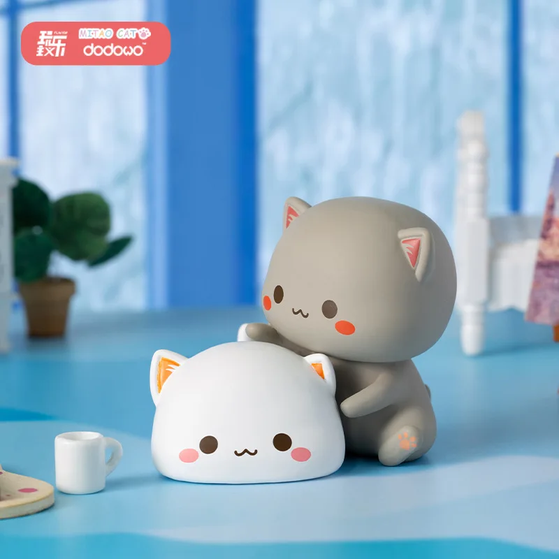 Mitao Cat Second Generation Lucky Cheap Cute Cat Blind Box Cute Cartoon  Doll Hand Office Birthday Gift Kawaii Baby Toys