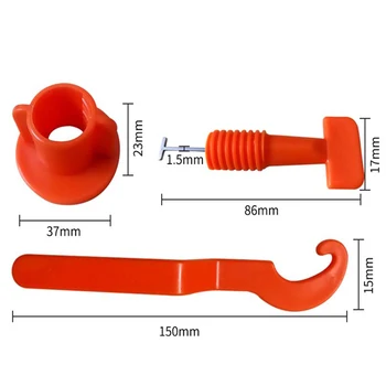 

50PCS Mini Level Wedges Tiled Spacers for The Floor Tile Leveling System Equalizer Locator Spacers Pliers Construction Tool Part