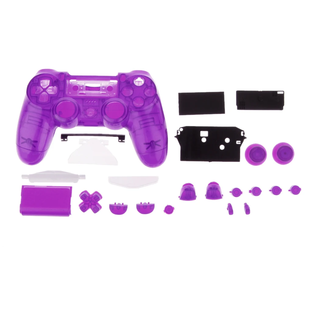 Фиолетовый прозрачный корпус чехол для PS4 Playstation 4 контроллер Dualshock 4|Чехлы| |