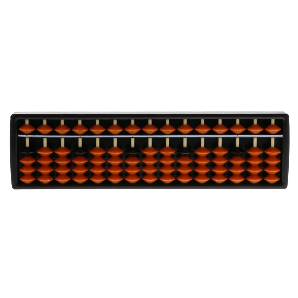 

15 Rods Plastic Beads Column Abacus Calculating Tool Learning Aid