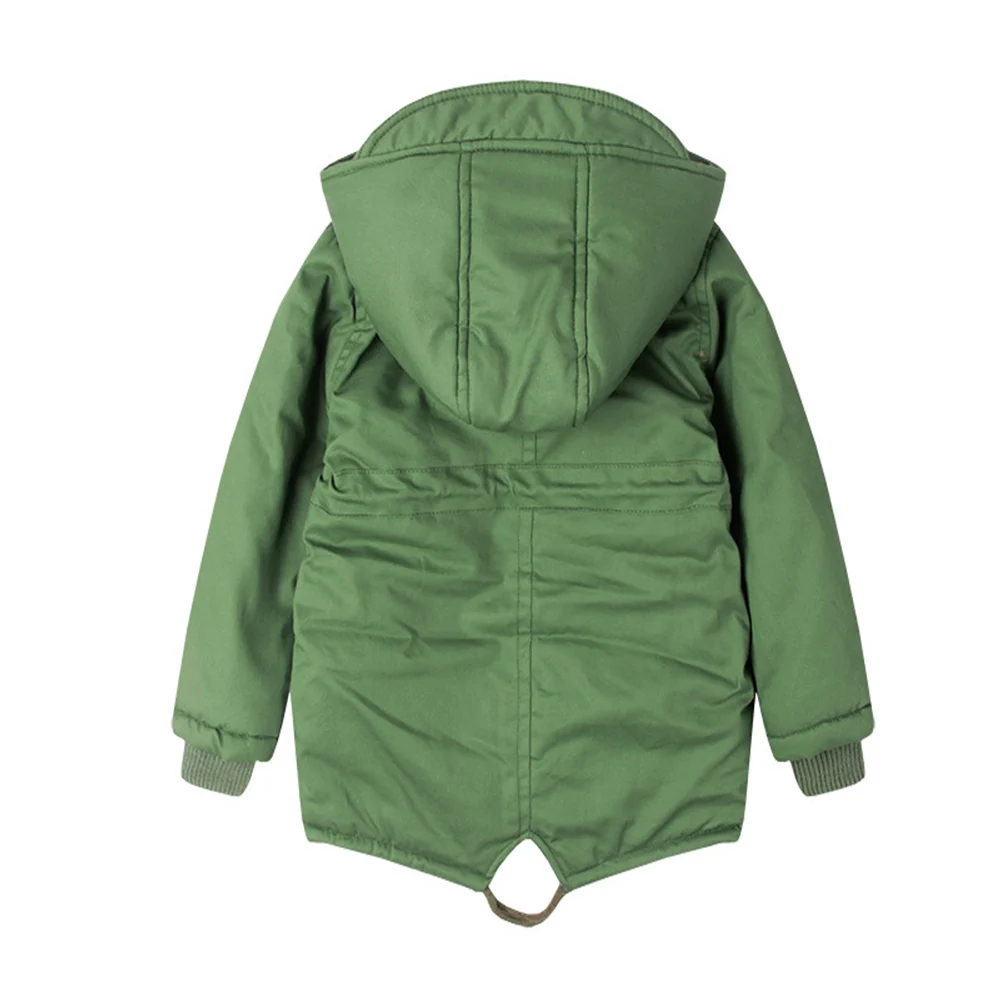 Baby Boys Coat Hooded Autumn Winter Children Outdoor Outerwear with Fleece Thick Warm Jackets for Boys Down Parkas Kids Clothes