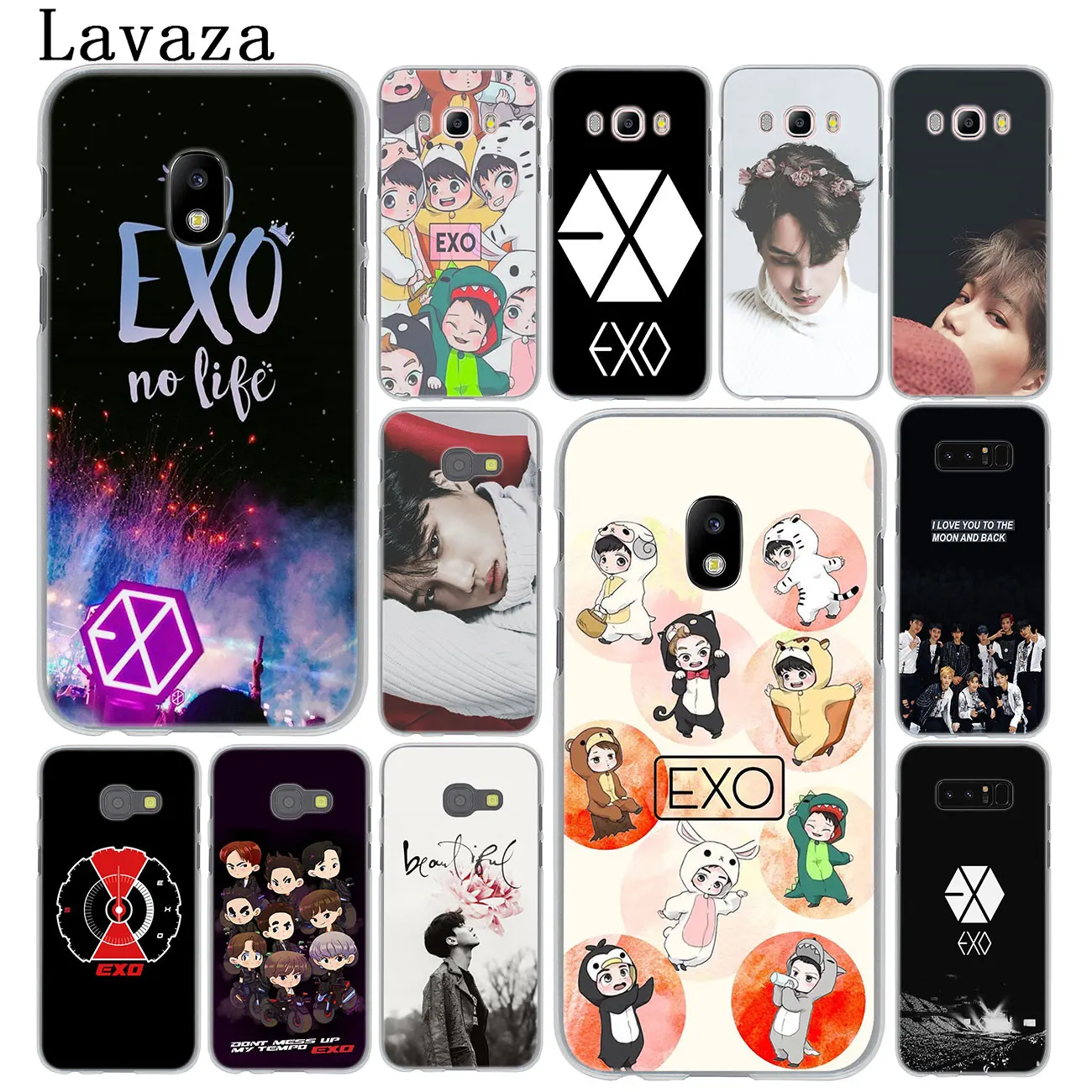 

Lavaza EXO BaekHyun XIUMIN LAY Phone Case for Samsung Galaxy J6 J5 J1 J2 J3 J7 2017 2016 2015 Prime J7 US EU Version Cover