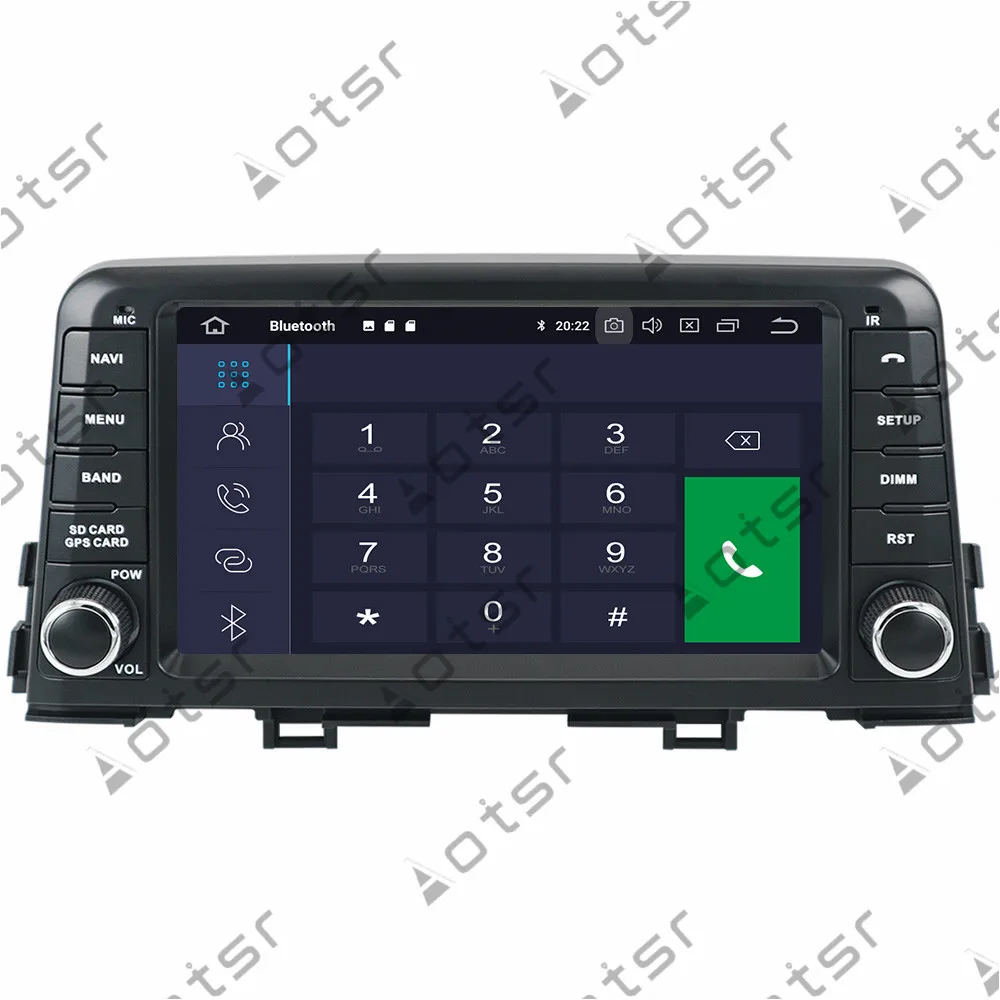 Discount 8" Android 9.0 IPS GPS Navigation Car Radio Player For KIA morning 2016 2017 Tape Recorder Head Unit Multimedia Player 4