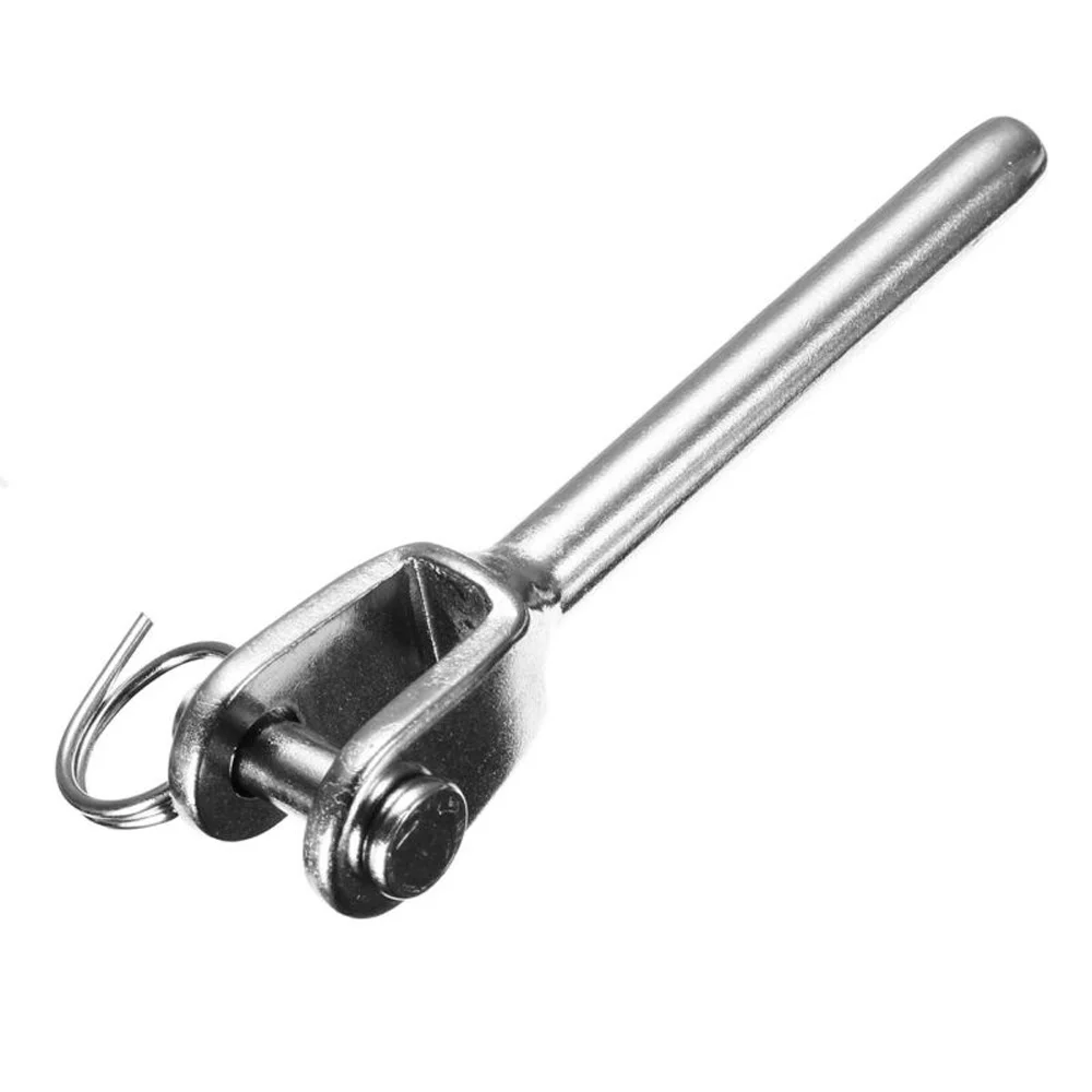 

10pcs Balustrade Set Stainless Steel Wire Rope DIY Swage Fork Turnbuckle Marine Sailing Hardware Boats Accessories