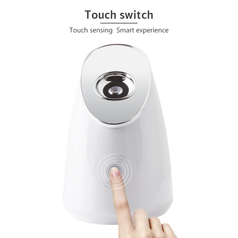 sliver Face Steamer Паровой Пароварка для лица, Глубокое Очищающее средство, распылитель для кожи лица, паровой аппарат, устройство для спа-сауны, косметический распылитель - Цвет: sliver Face Steamer