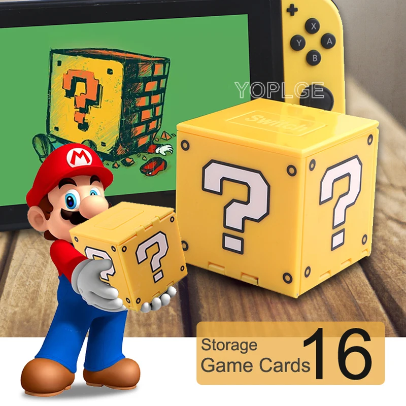 16 в 1. Складной чехол для игровой карты. Чехол с кубическим узором для nintendo Switch. Аксессуары для nintendo Switch