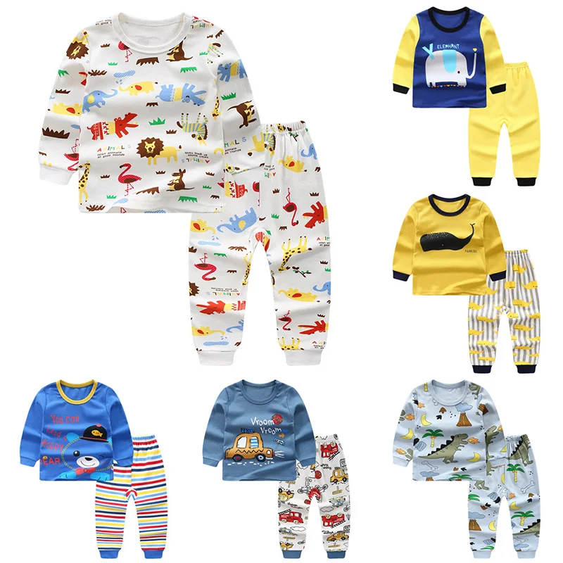 Детская одежда для сна; Пижамный костюм jammie; детское теплое нижнее белье; пижамные комплекты для маленьких мальчиков и девочек; зимняя детская одежда с героями мультфильмов; комплект из 2 предметов