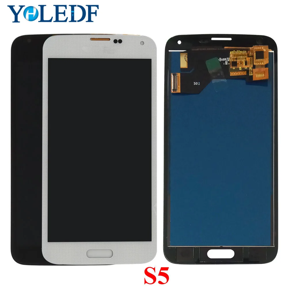 ЖК-экран для Samsung S5 I9600 SM-G900 G900A G900F G900P G900T ЖК-дисплей сенсорный экран панель