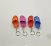 8cm Cute 3D mini Plastic Foam EVA material hole Lovely  crocs shoe keychain bag accessories decoration charms ► Photo 1/6