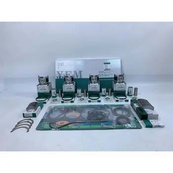 

New Aftermaket Engine Part 4TNV106 Engine Rebuild Kit With Cylinder Gaskets Bearings Piston Rings For Yanmar