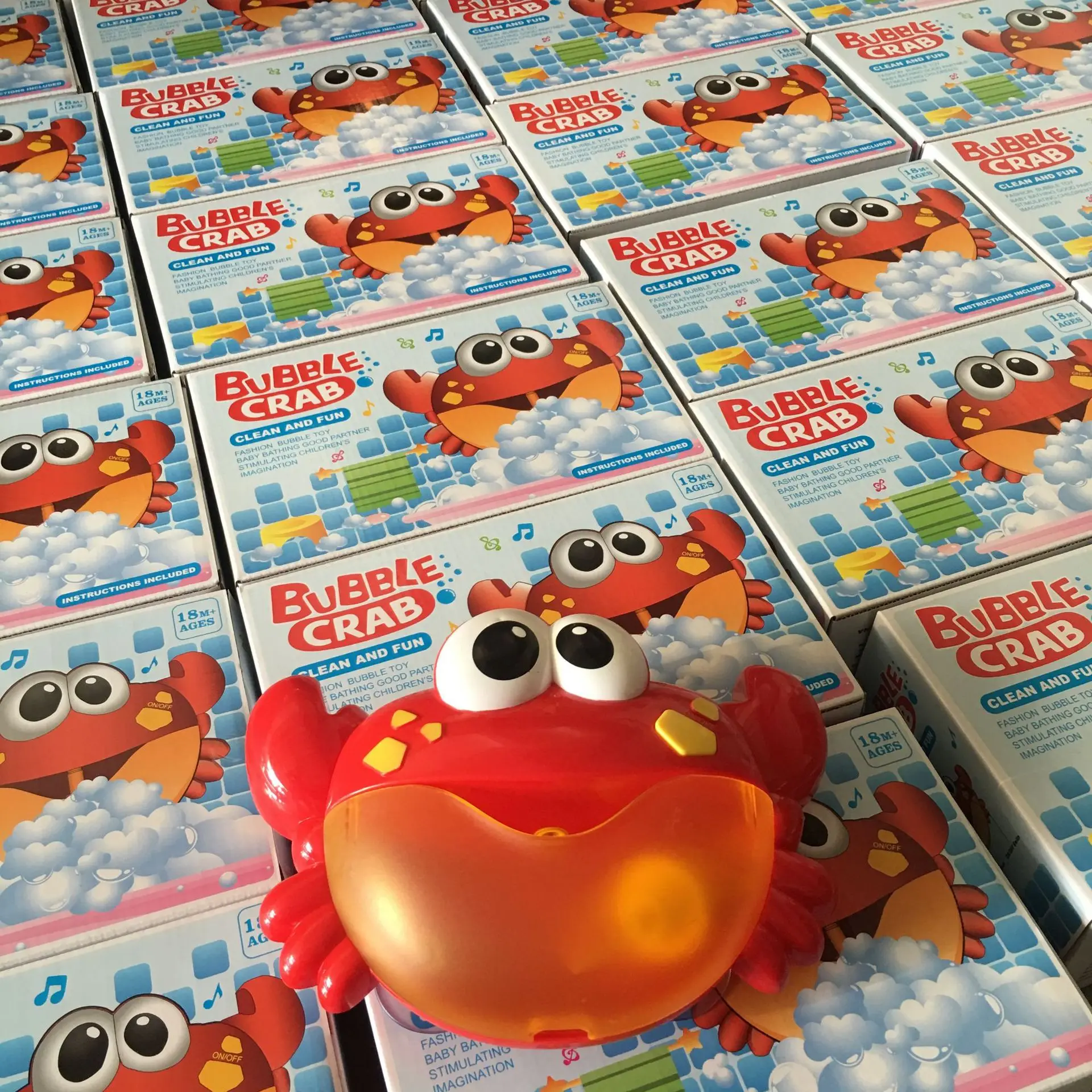 Douyin игрушка Краб пузырьковая машина для детей Детские игрушки для купания креативные пузырьки для ванны музыкальная вспенивающая машина