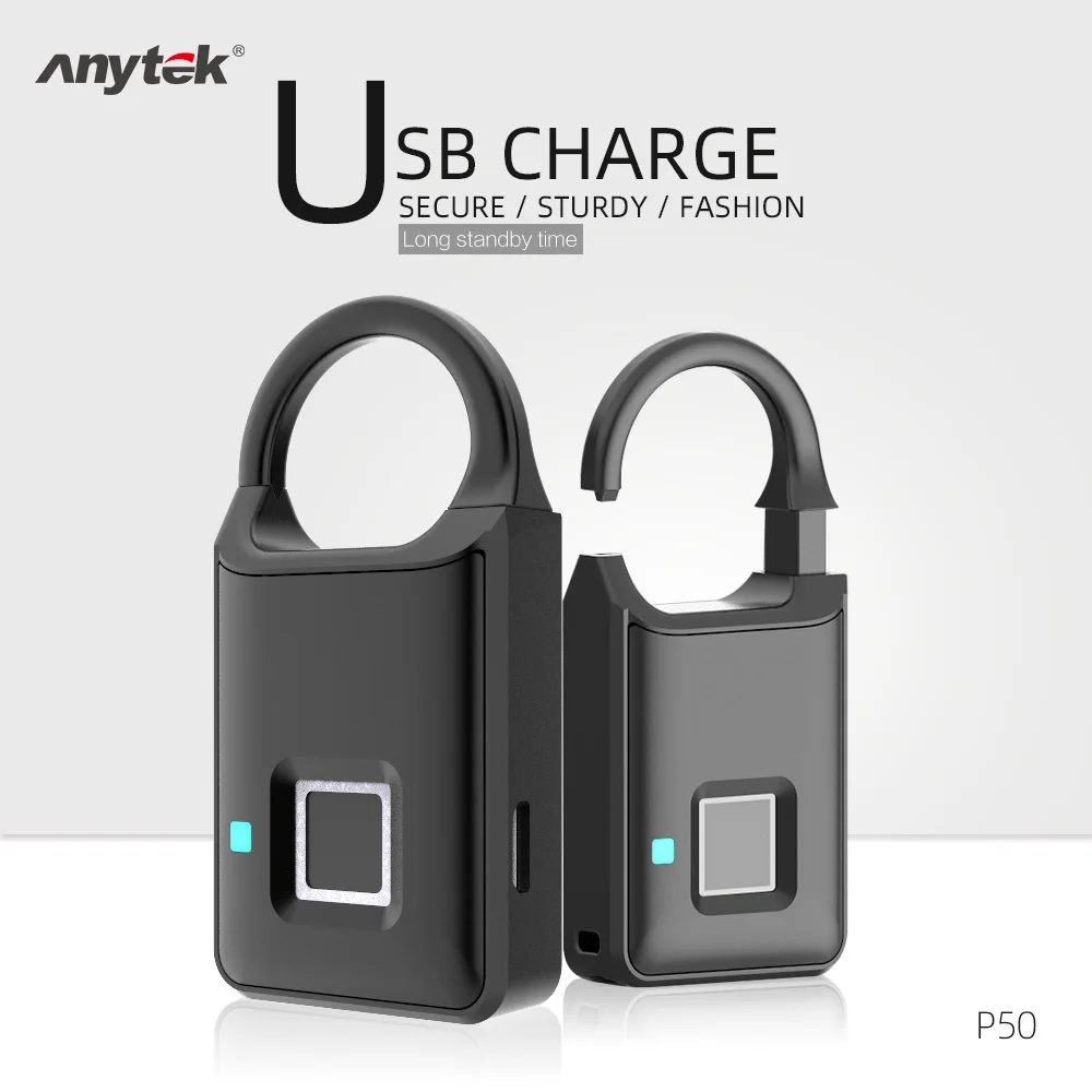 Автомобильная мини камера anyket P50 Смарт ключа RFID отпечатков пальцев замок из