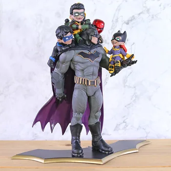 

Q-Master Diorama Batman Family Red Hood Robin Nightwing Statue PVC Figure DC Comics Model Toy