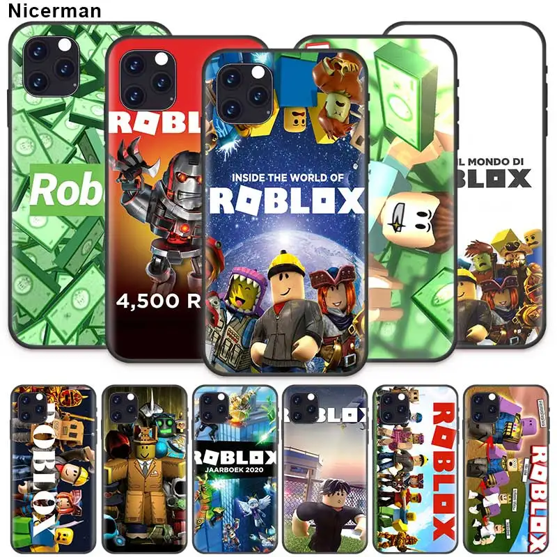 Чехол roblox-game для Apple iPhone 12 11 Pro X XR XS Max 7 8 Plus 6 черные мягкие чехлы телефонов 12Mini 6S SE 2020
