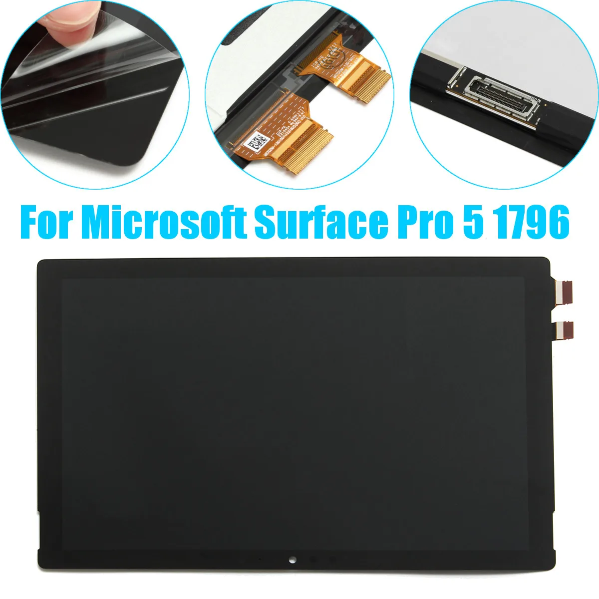 

For Microsoft surface pro5 Model 1796 12.3 Inch LCD Display Touch Screen Digitizer Assembly With Free Tools