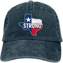 Ejiazhan7 Техасская сильная Ретро Регулируемая ковбойская Джинсовая Шляпа Унисекс Хип-хоп Серая бейсболка