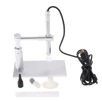 

2MP USB Digital Microscope 500x 8 LED Camera Stand Microscopy CMOS Sensor 2 Megapixel Light Source 8 LED Control Wheel Adjust