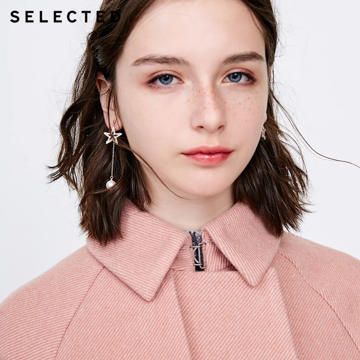 remarkable  SELECTED Autumn and winter women's wool long belt coat S 418427516