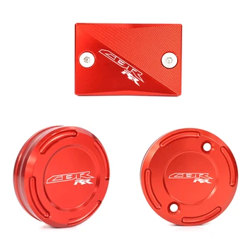 

Front Rear Brake Clutch CNC Brake Fluid Cap Covers Master Cylinder Reservoir Fluid Plug For Honda CBR 1000RR 2004-2005 CBR1000RR