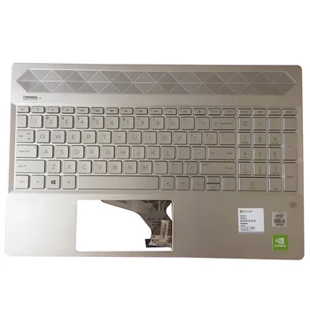 

NEW Original Laptop Palmrest Upper Case US Backlit Keyboard Touchpad For HP 15-CS 15-CW Series L24752-001 Sliver