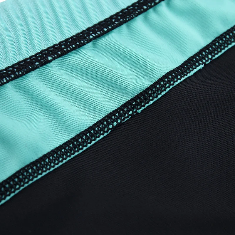 Men Swimming Trunks Short Swimsuit Elasticity Stitching Color Chlorine Resistant