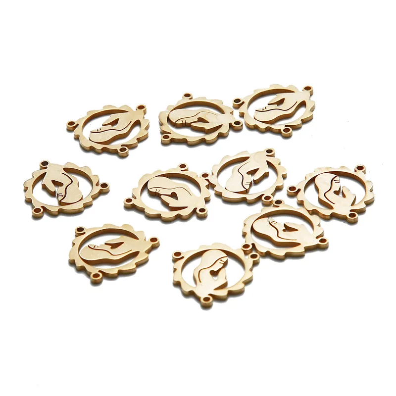 10-unids-lote-cristiana-cat-lica-de-acero-inoxidable-Virgen-Mar-a-encantos-joyer-a-tres