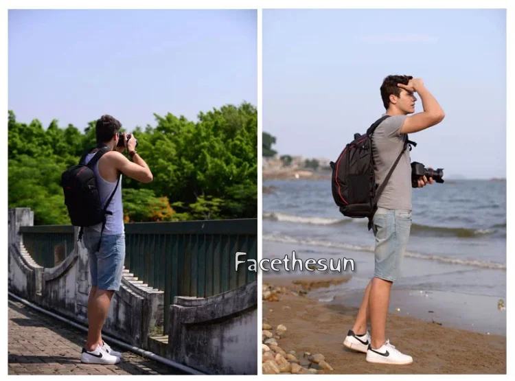 DSLR SLR Camera Travel Backpack Bag Carden K7-1