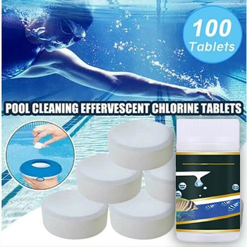 

Pool Cleaning Tablet For Swimming Pool Cleaner 100 Tablets / Bottle Purify Water Pool Cleaning Tablets