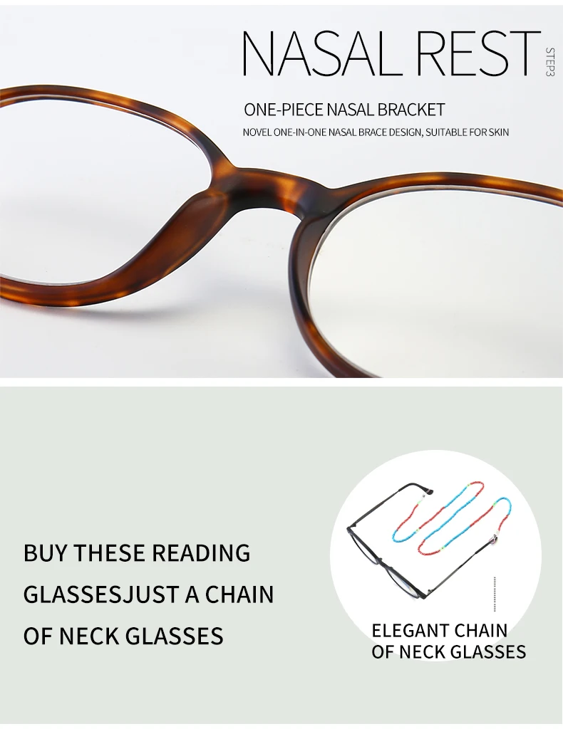 VCKA High Quality Reading Glasses Resin lenses plastics frame Men and women Prescription glasses+1.0+1.5+2.0+2.5+3.0+3.5
